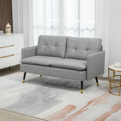 55" Loveseat Sofa, Modern Upholstered Small Couch, Grey 2-Seater Sofas at Gallery Canada