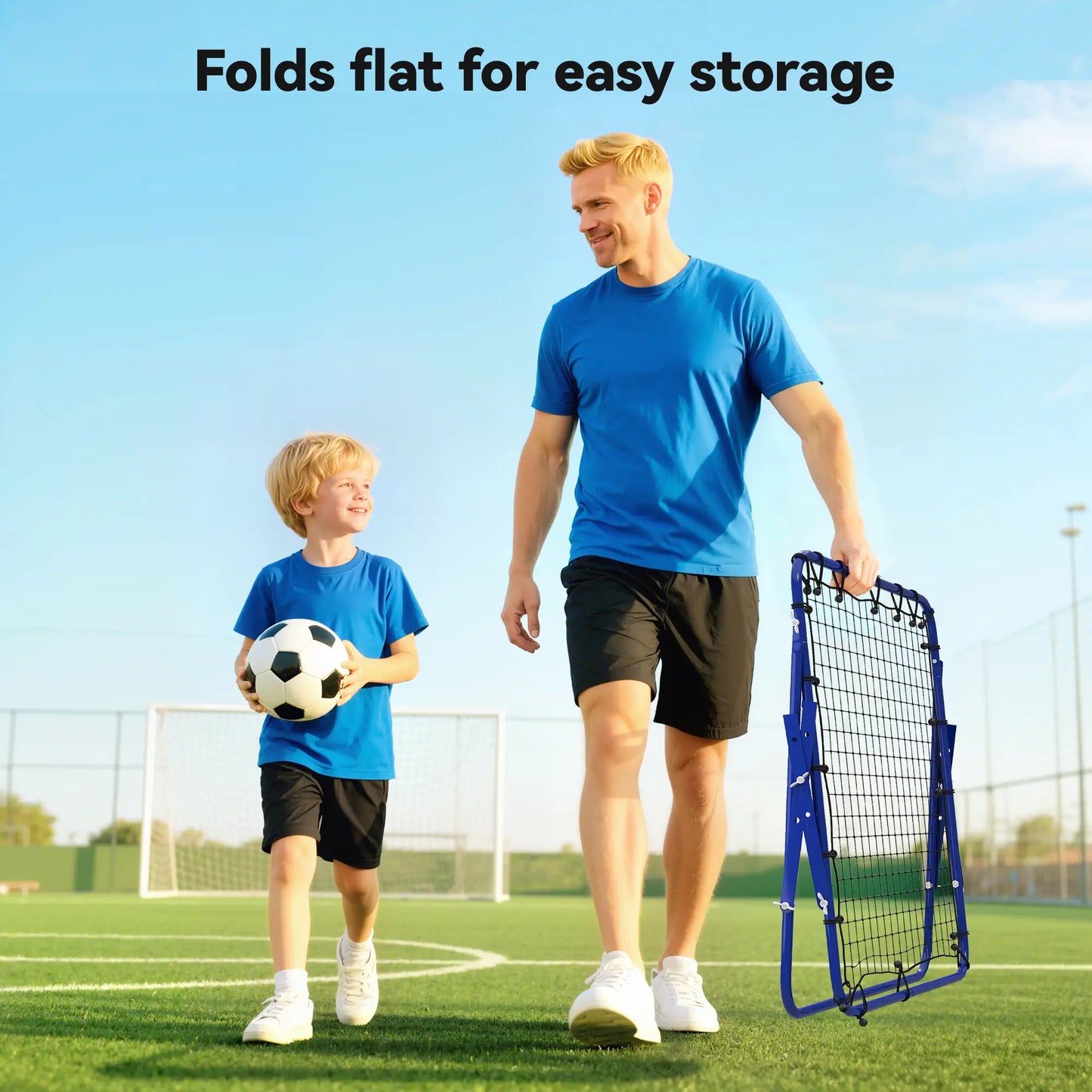 Volleyball Rebounder Net, Football Training Aid, Kickback Target, Blue Soccer at Gallery Canada