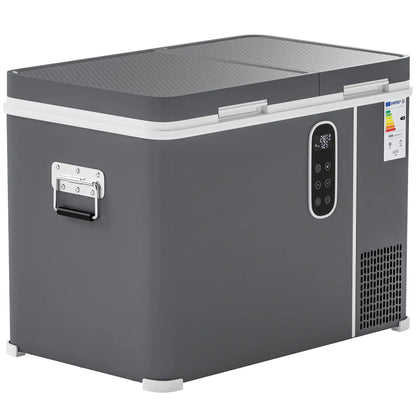 12 Volt Car Refrigerator, Dual Zone 48 QT Car Fridge with App Control, 12/24V DC and 100-240V AC, Car Coolers Grey at Gallery Canada