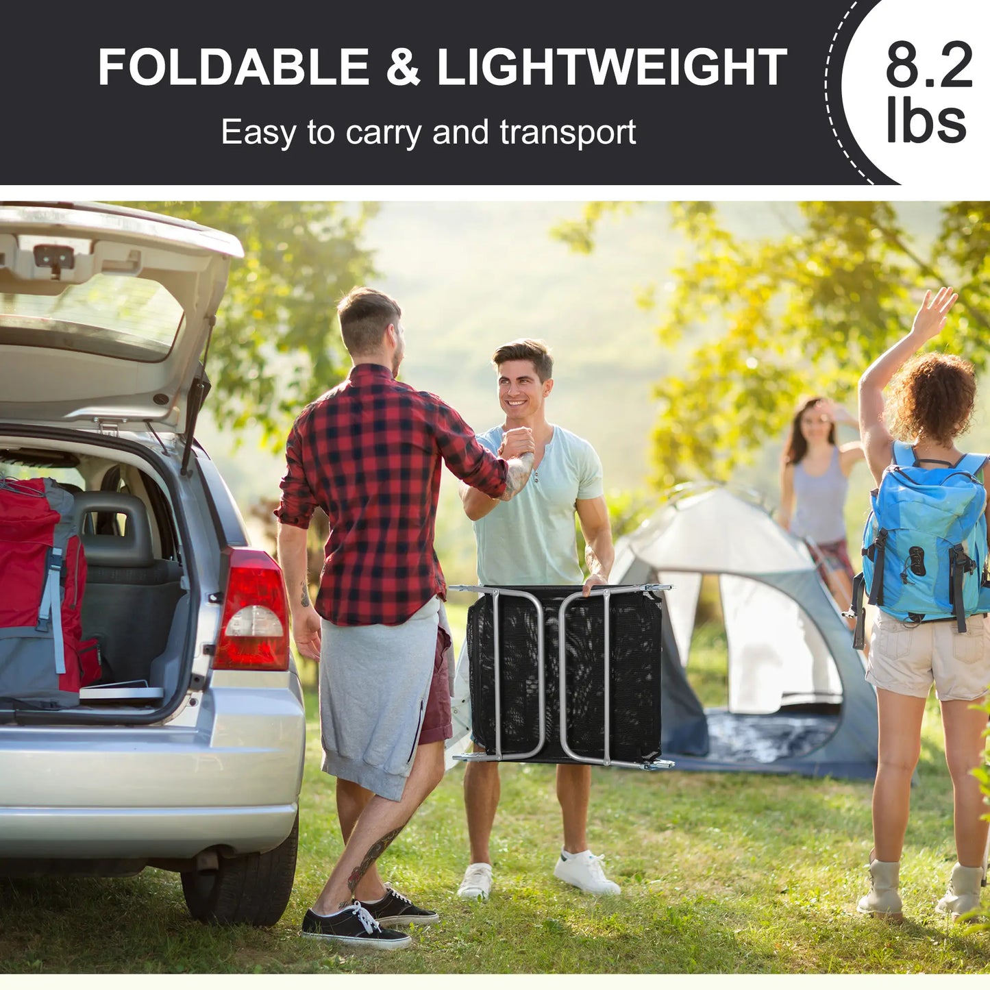 Portable Adjustable Reclining Lounge Chair, Folding Chaise, Black Lounger Chairs at Gallery Canada