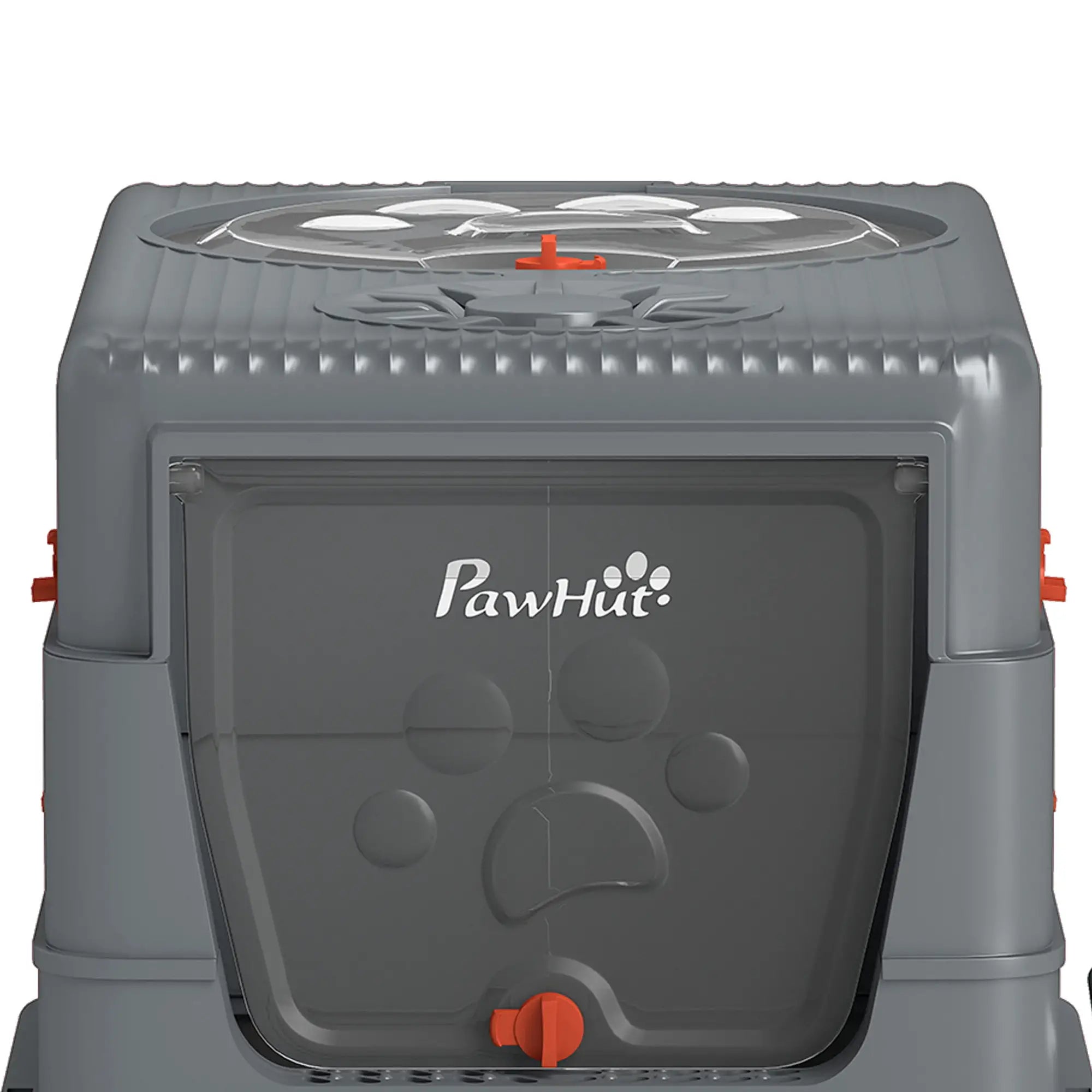 Enclosed Stainless Steel Cat Litter Box with Lid, Grey Cat Litter Box Enclosures at Gallery Canada