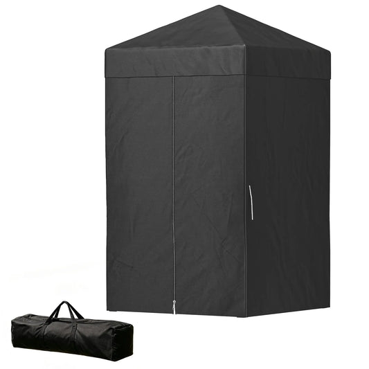 4 x 4 ft Compact Pop Up Canopy Tent, Portable Instant Privacy, Black Pop Up Canopies Black at Gallery Canada