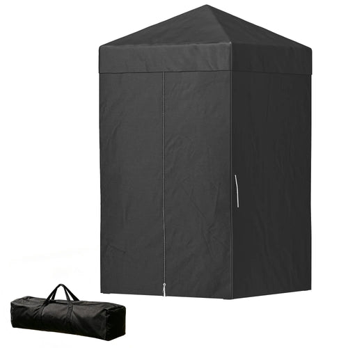 4 x 4 ft Compact Pop Up Canopy Tent, Portable Instant Privacy, Black