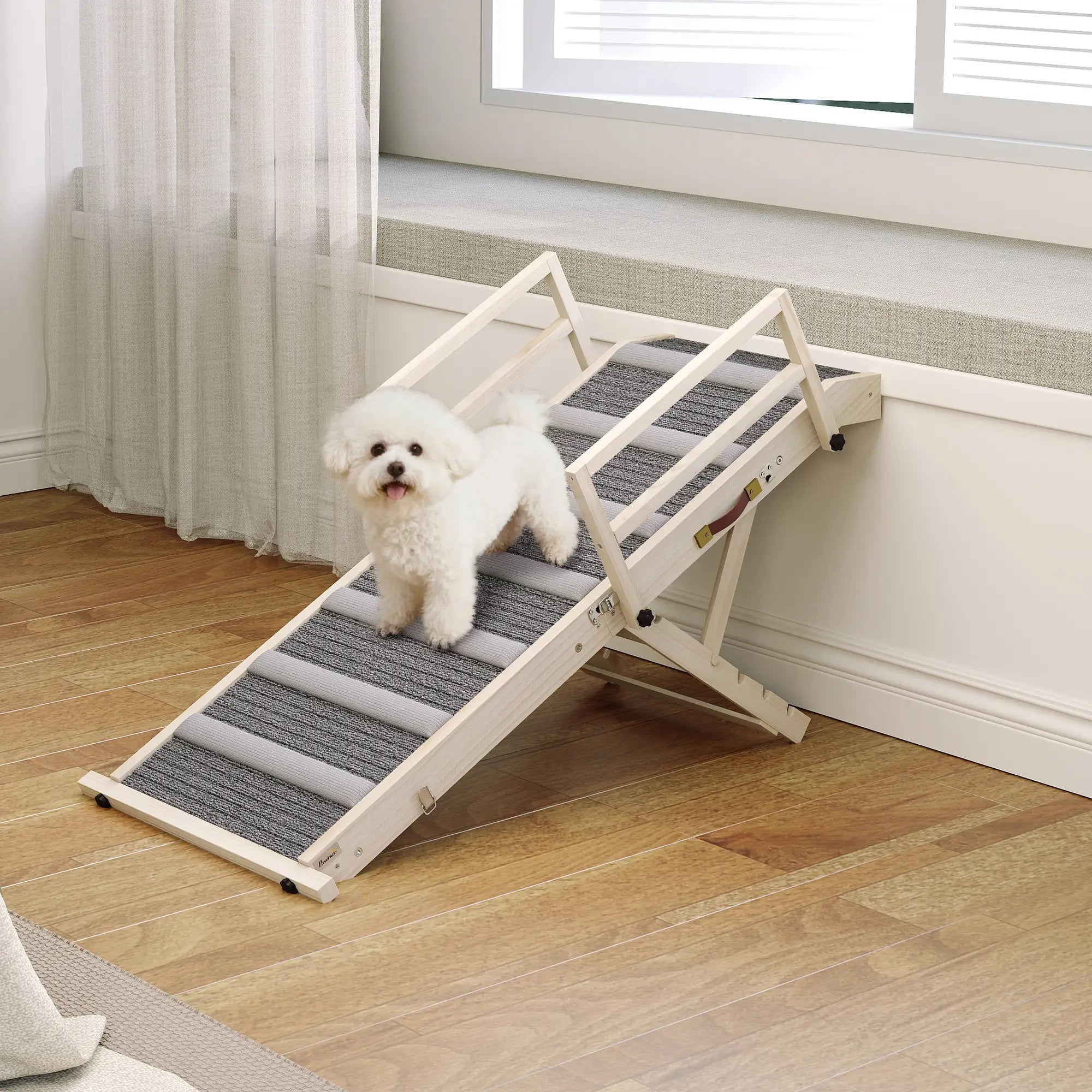 Folding Dog Ramp, 4 Adjustable Height 15
