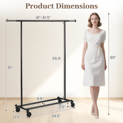 Mobile Garment Rack, Extendable Rods, Heavy-Duty Metal Clothes Stand Drying Racks at Gallery Canada