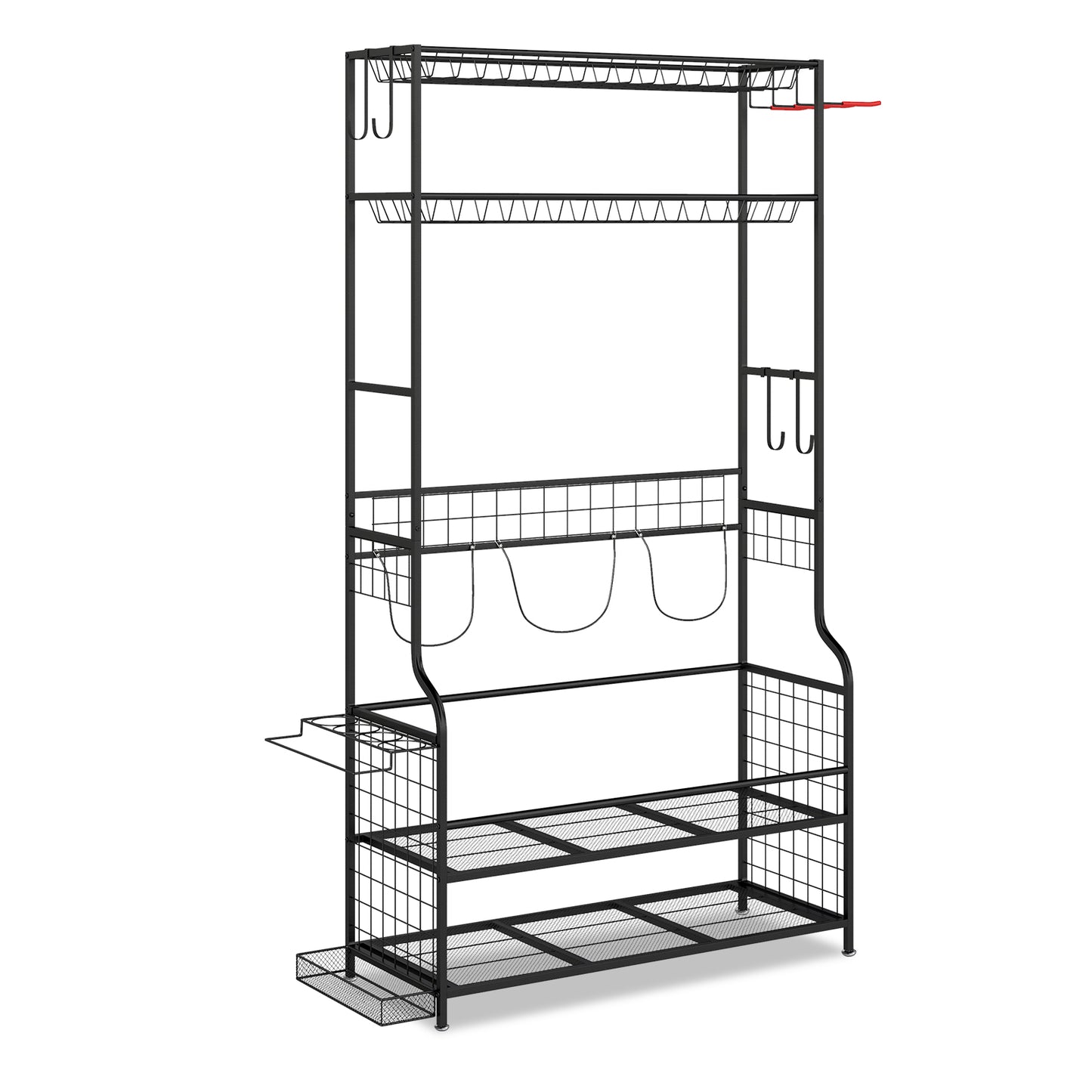Mobile Sports Equipment Organizer, Golf Bag Storage, Club Rack, Black Sport Equipments Black at Gallery Canada