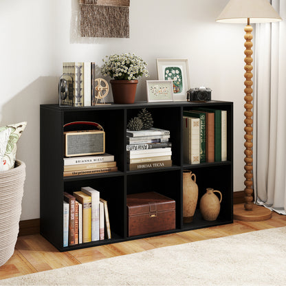 6-Cube Bookcase with Anti-Tipping Kit, Black Bookcases at Gallery Canada