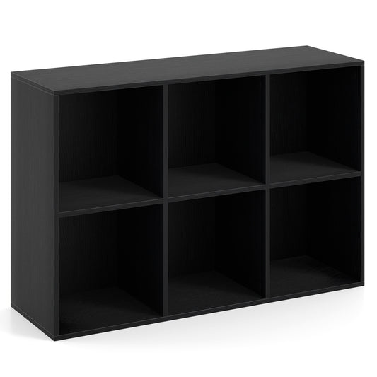 6-Cube Bookcase with Anti-Tipping Kit, Black Bookcases Black at Gallery Canada