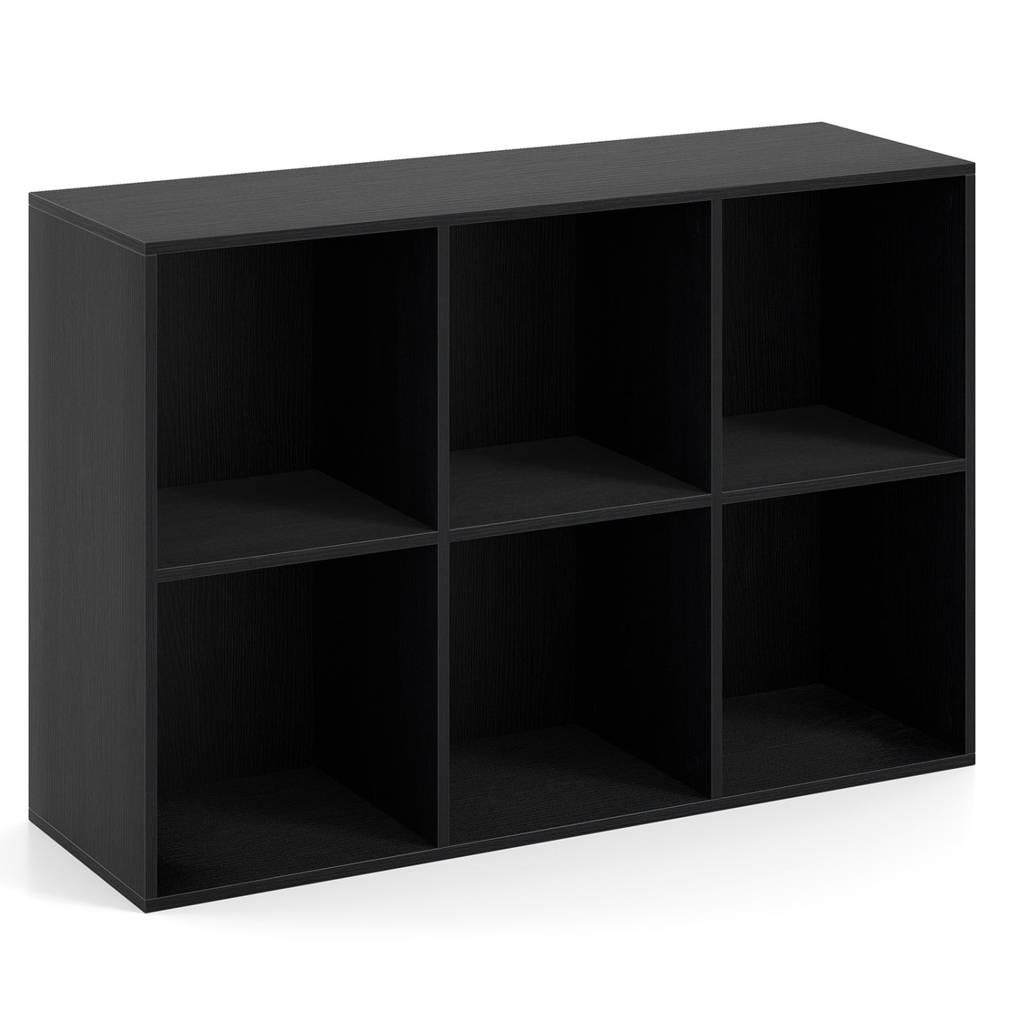 6-Cube Bookcase with Anti-Tipping Kit, Black Bookcases Black at Gallery Canada