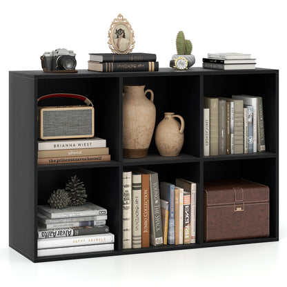 6-Cube Bookcase with Anti-Tipping Kit, Black Bookcases at Gallery Canada