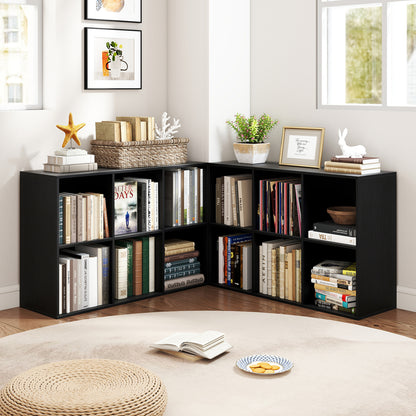 6-Cube Bookcase with Anti-Tipping Kit, Black Bookcases at Gallery Canada