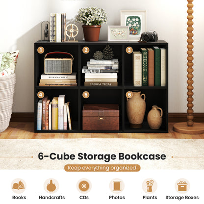6-Cube Bookcase with Anti-Tipping Kit, Black Bookcases at Gallery Canada