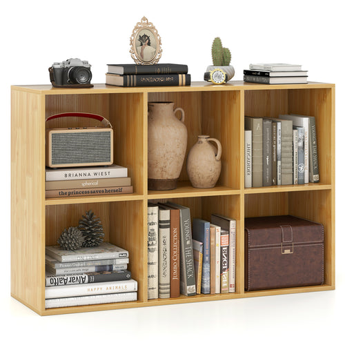 6-Cube Bookcase With Anti-Tipping Kit, Light Burlywood