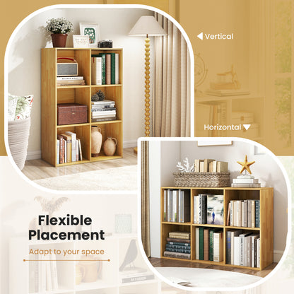 6-Cube Bookcase With Anti-Tipping Kit, Light Burlywood