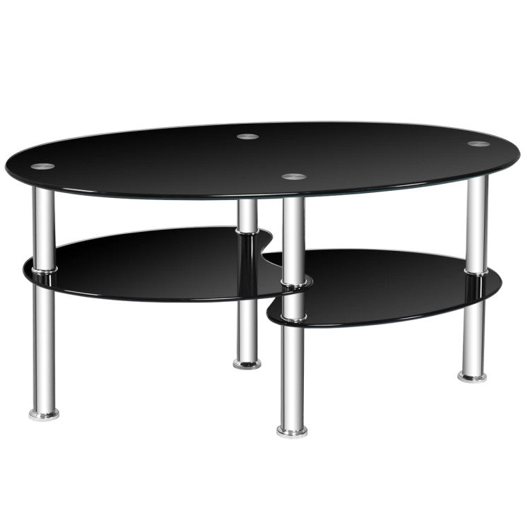 Modern Accent Chair & Tempered Glass Oval Side Coffee Table Set Living Room at Gallery Canada