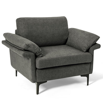 Modern Fabric Sofa and Accent Chair with 2 Side Table for Living Room Living Room at Gallery Canada