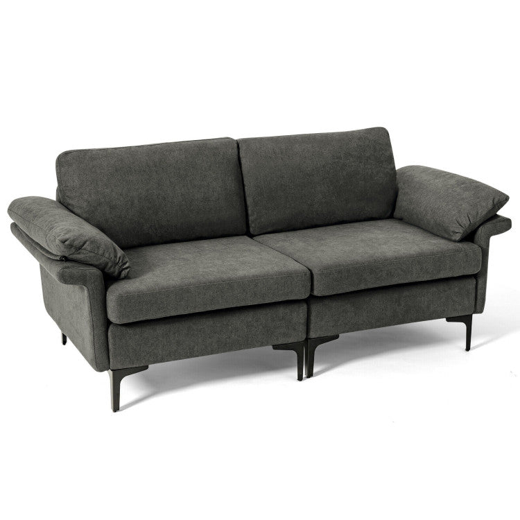 Modern Fabric Sofa and Accent Chair with 2 Side Table for Living Room Living Room at Gallery Canada