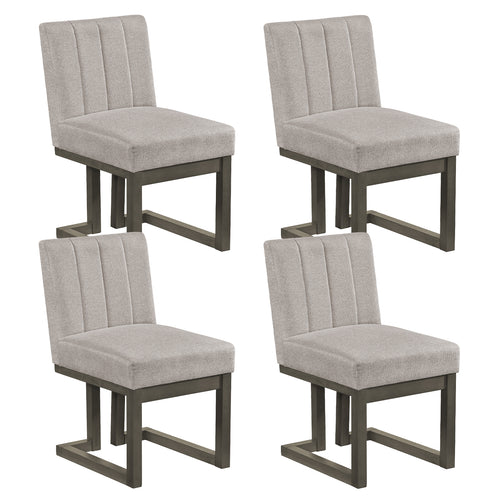 Fabric Dining Chairs, Set of 4, 5.5