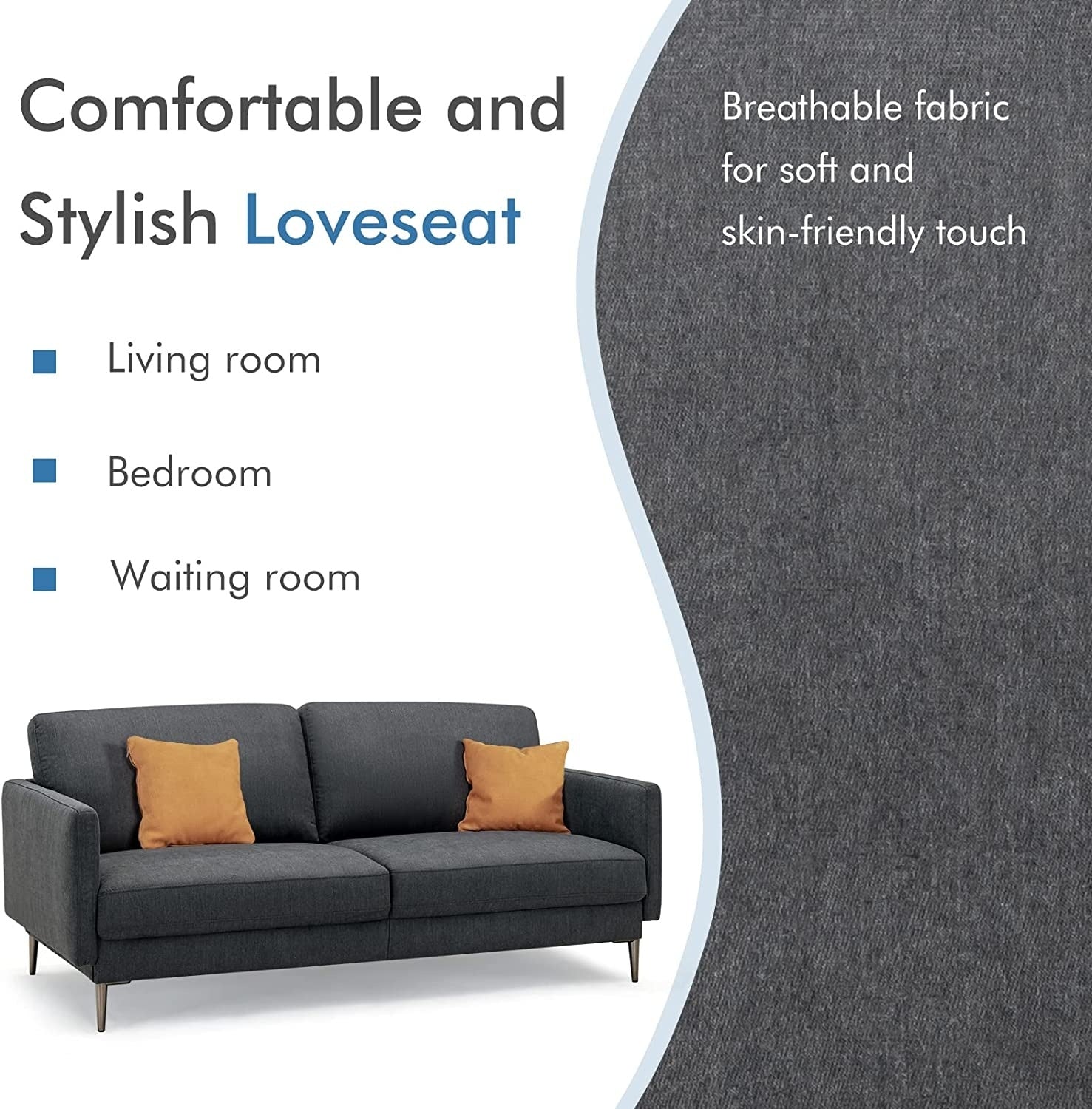 Modern Loveseat, Gray Sofas & Loveseats at Gallery Canada