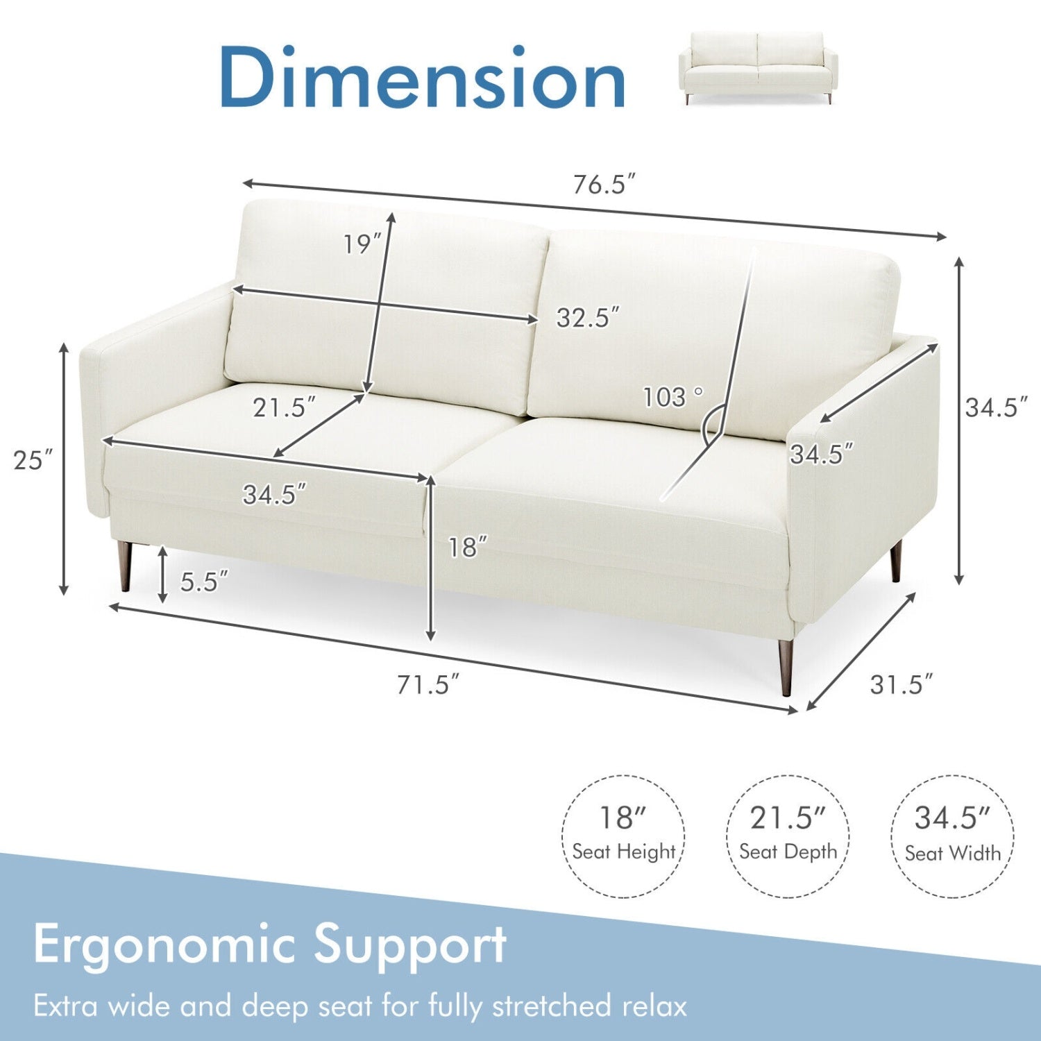 Modern Loveseat, White Sofas & Loveseats at Gallery Canada