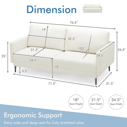Modern Loveseat, White Sofas & Loveseats at Gallery Canada