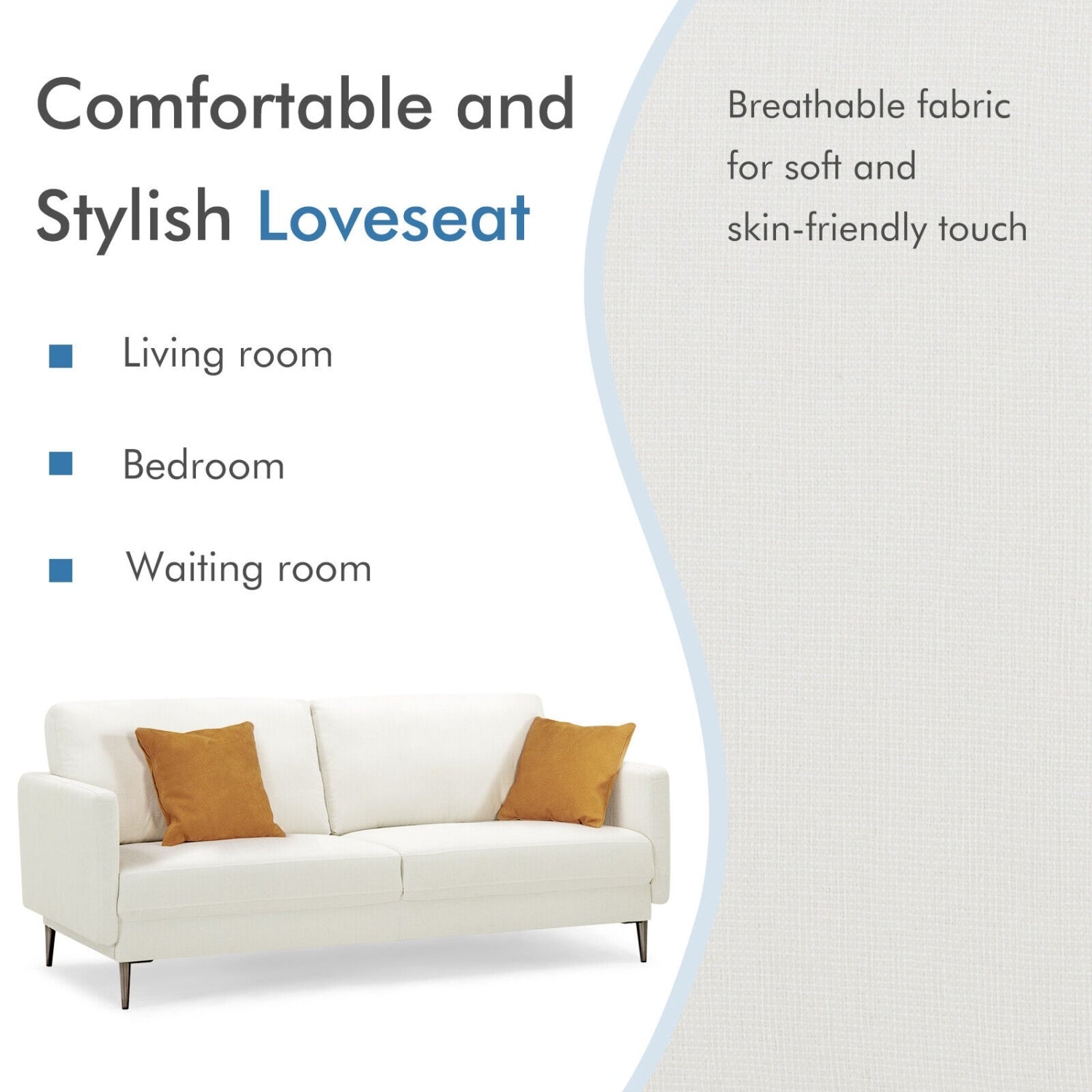 Modern Loveseat, White Sofas & Loveseats at Gallery Canada