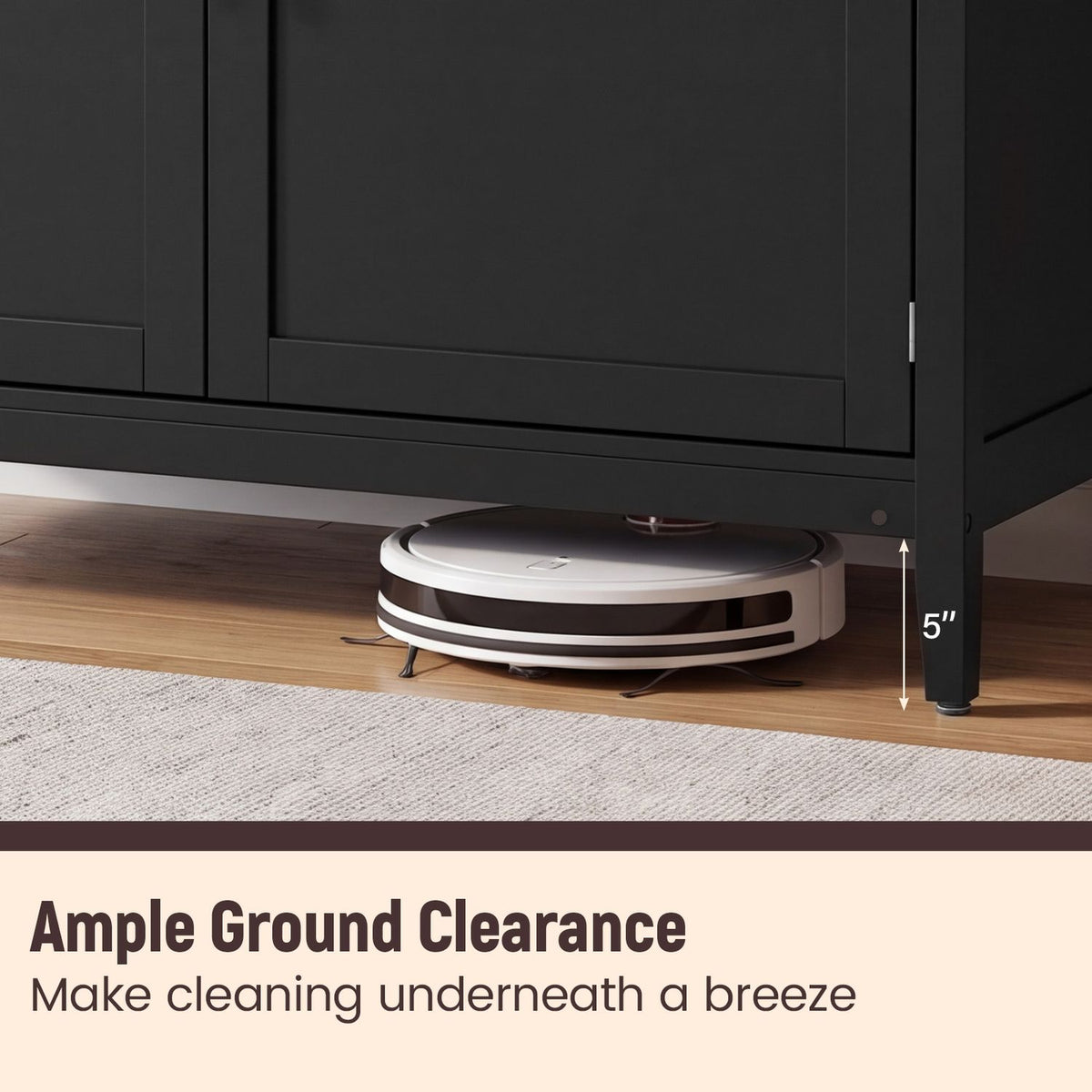 Modern Wooden Kitchen Lockers, Large Storage, Black Sideboards Cabinets & Buffets at Gallery Canada