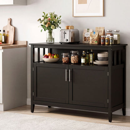 Modern Wooden Kitchen Lockers, Large Storage, Black Sideboards Cabinets & Buffets at Gallery Canada