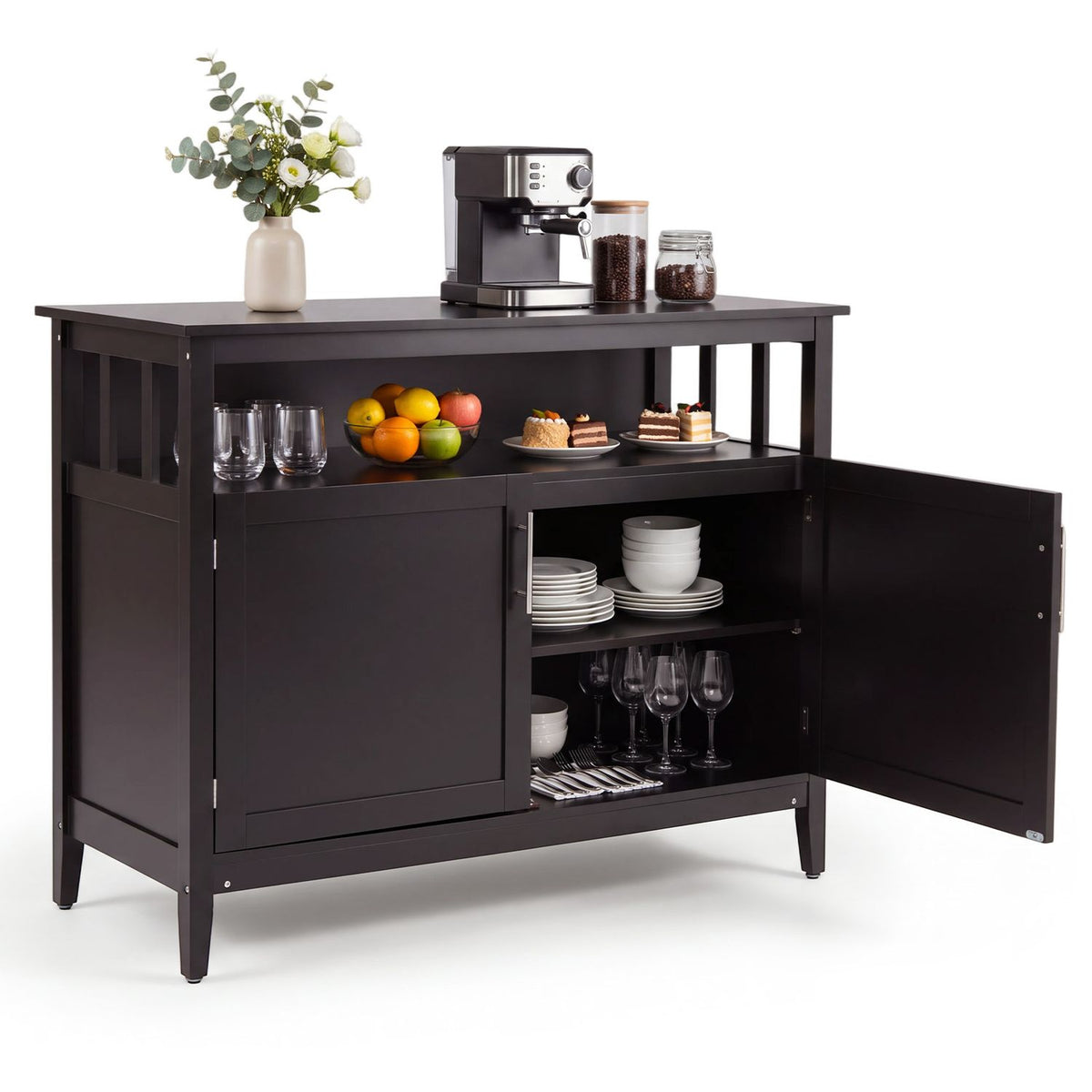 Wooden Kitchen Lockers, Large Storage, Brown Sideboards Cabinets & Buffets at Gallery Canada