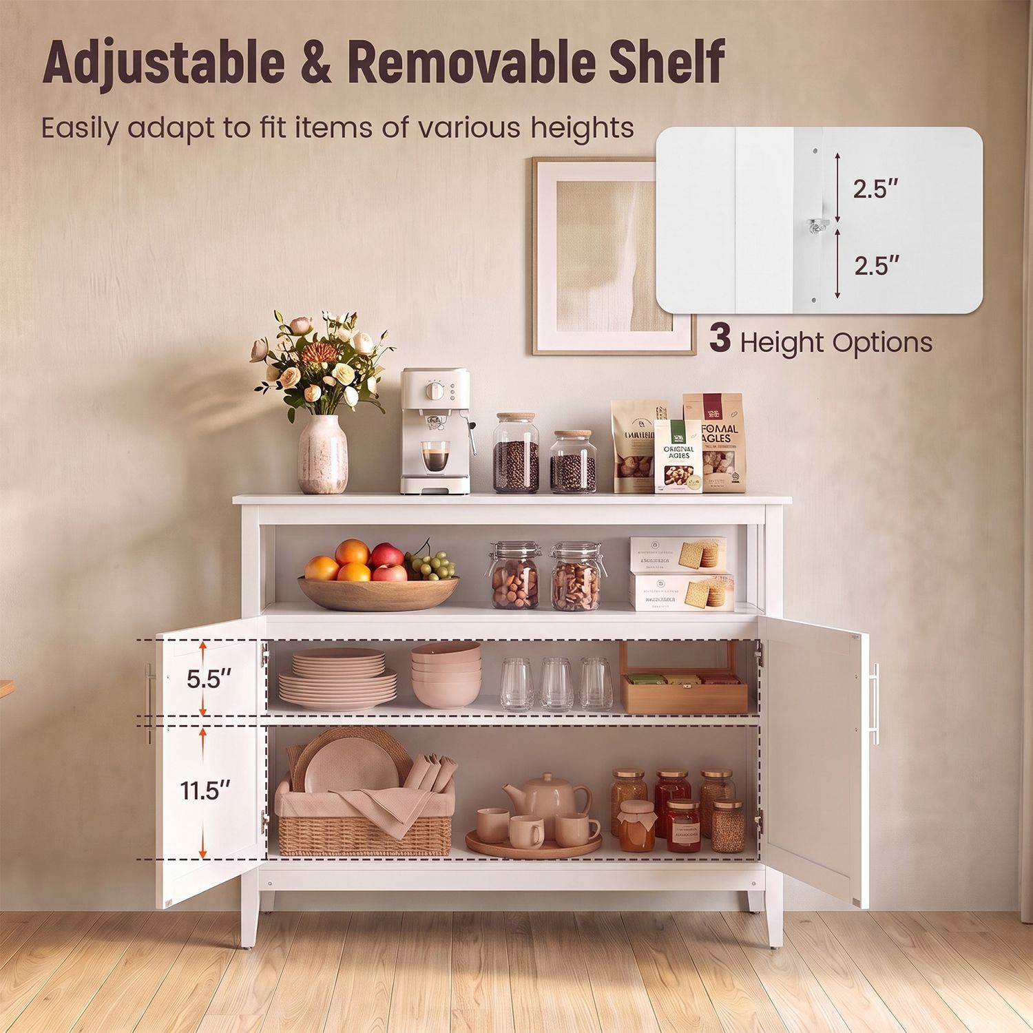 Modern Wooden Kitchen Lockers, White Sideboards Cabinets & Buffets at Gallery Canada