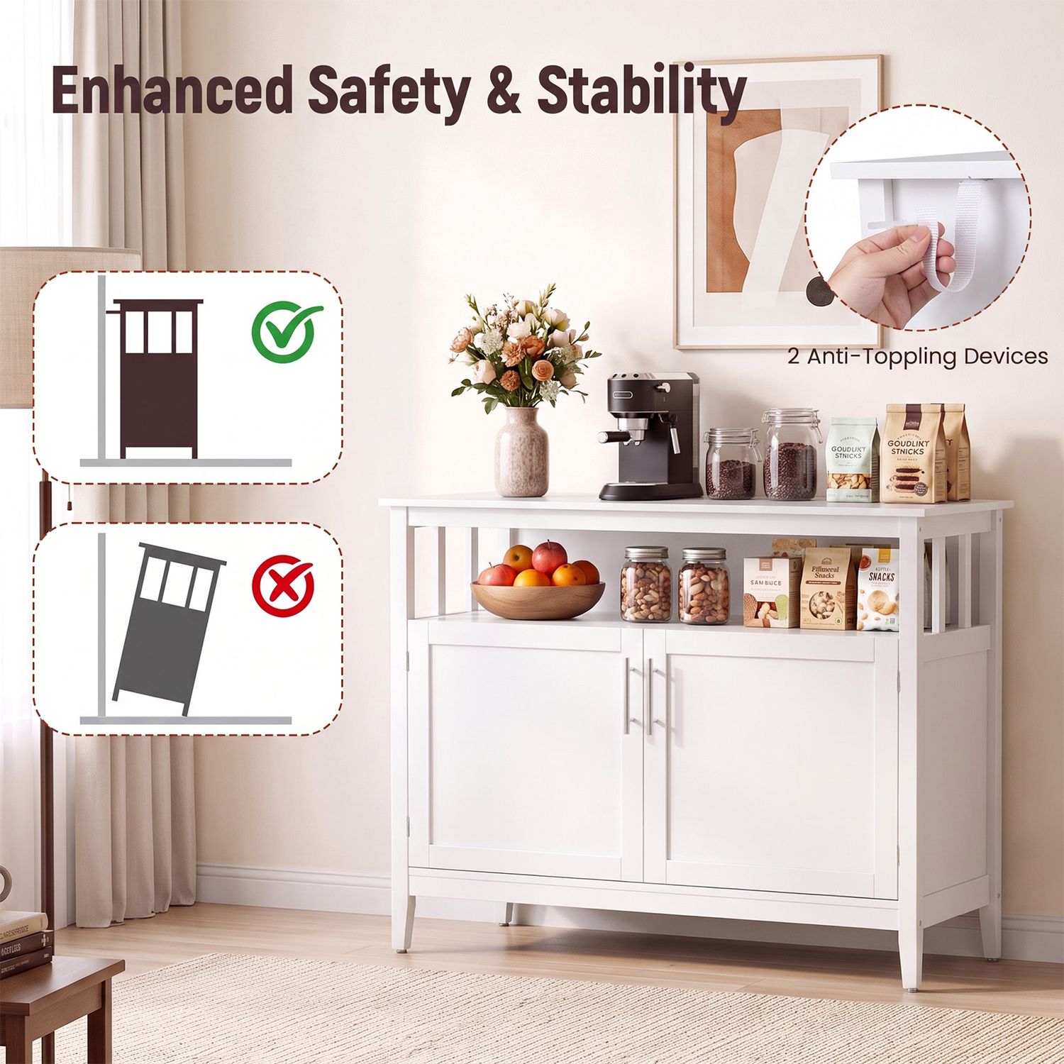 Modern Wooden Kitchen Lockers, White Sideboards Cabinets & Buffets at Gallery Canada