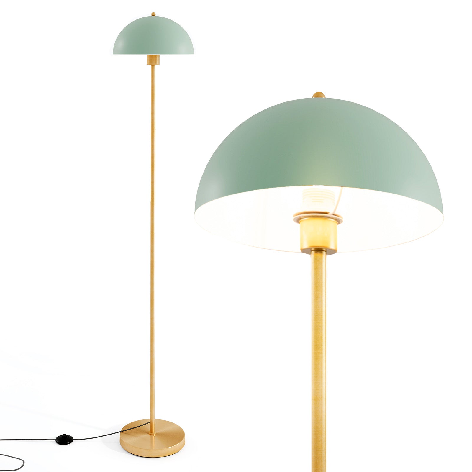 Modern Standing Lamp, Adjustable Head, Foot Switch Table & Floor Lamps at Gallery Canada