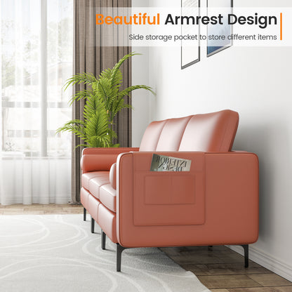 Modular 3-Seat Sofa, With USB Ports And Storage Pocket, Pink Sofas & Loveseats at Gallery Canada