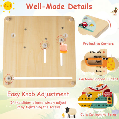 Montessori Wooden Toy for Toddlers Educational Learning Clock Toy About Season Learning Toys at Gallery Canada