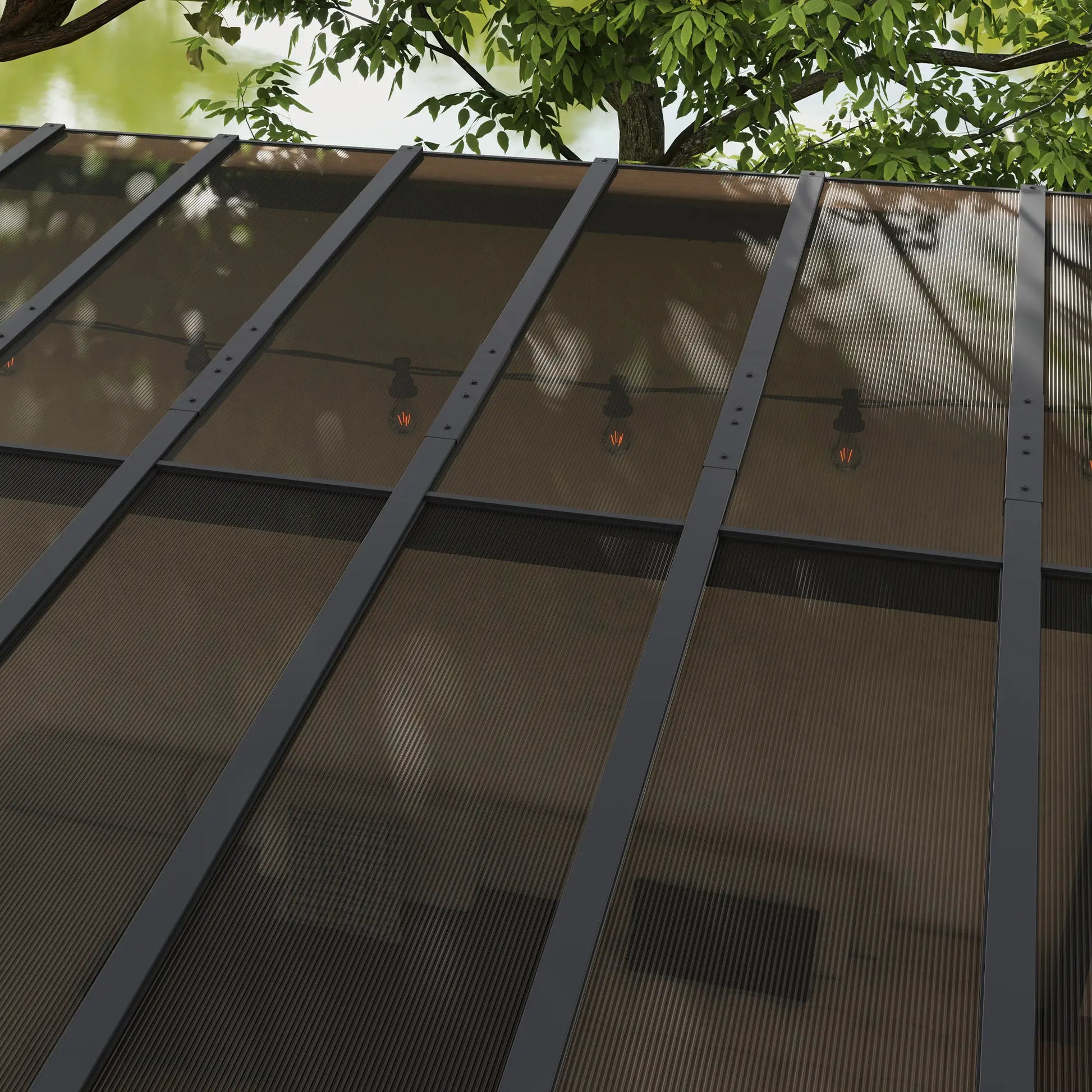 10' x 14' Hardtop Gazebo, Wall Mounted, Free Standing, UPF 50+, Waterproof Roof Pergolas at Gallery Canada