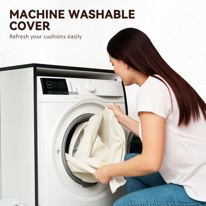 Replacement Cushions for Rattan Furniture, 14 Piece, Cream Patio Chair Cushions at Gallery Canada