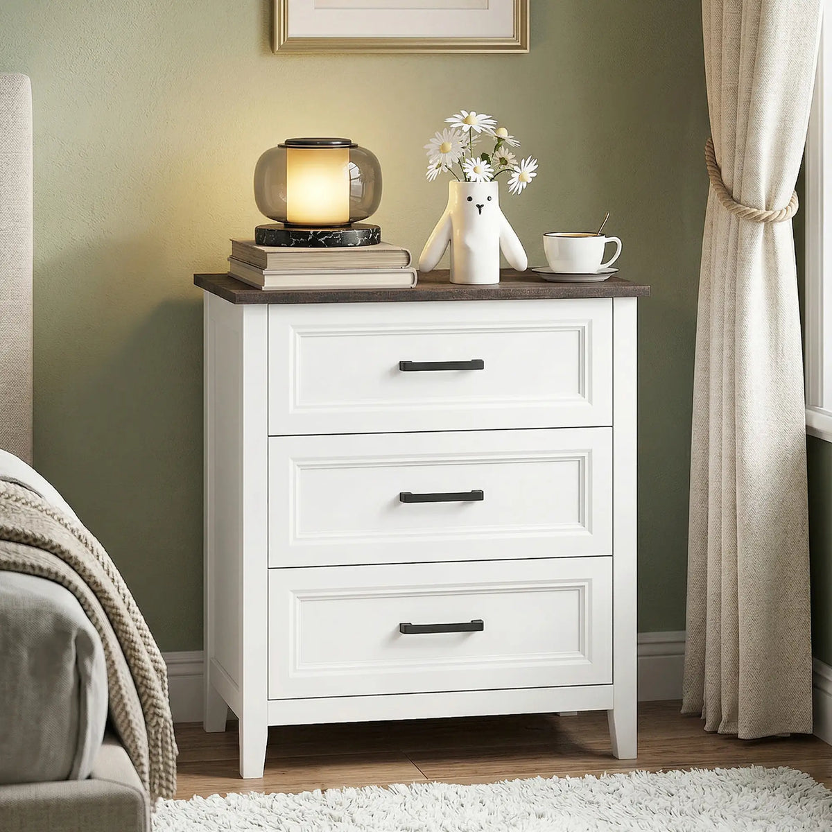 3 Drawer Dresser Chest For Bedroom Storage Chest Of Drawers