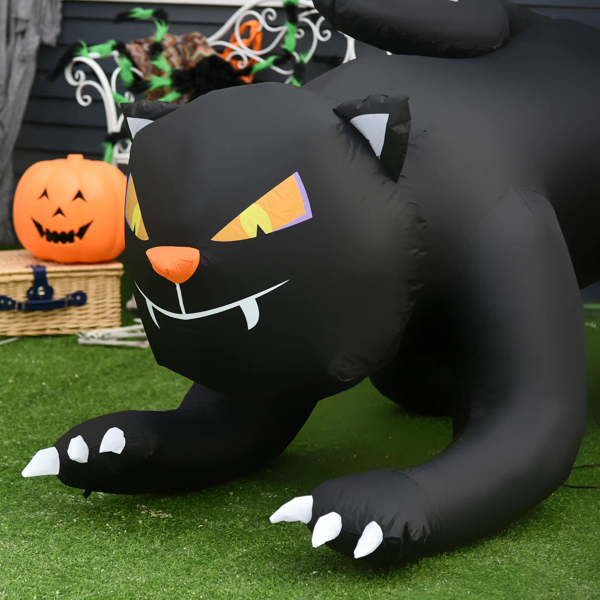 4Ft Tall Halloween Inflatable Cat, Outdoor Yard Decoration, Black Halloween Decorations at Gallery Canada