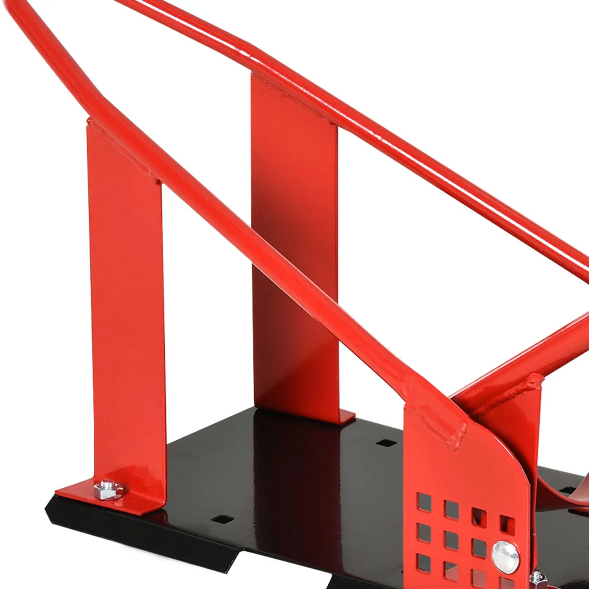Motorcycle Wheel Chock, 12 Adjustable Holes, 990 lbs, Red Bike Parking Stands at Gallery Canada