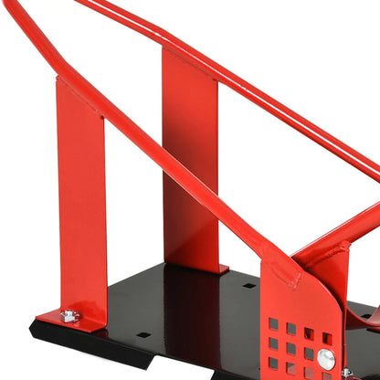 Motorcycle Wheel Chock, 12 Adjustable Holes, 990 lbs, Red Bike Parking Stands at Gallery Canada