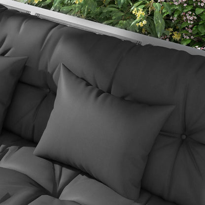 4-Piece Patio Chair Cushion Set, Back and Seat Pillows, Grey Patio Chair Cushions at Gallery Canada