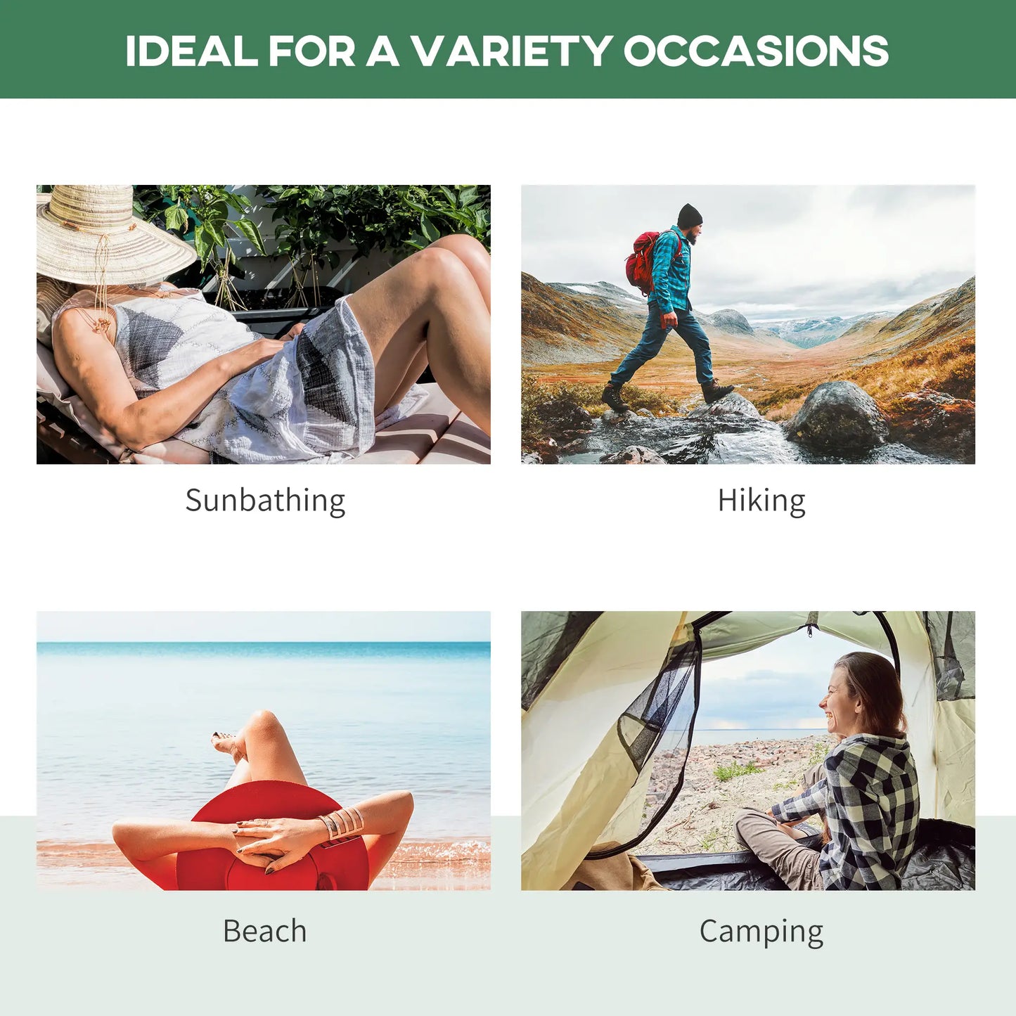 Folding Camping Cot, Portable Outdoor Sleeping Bed, Green Camping Cots at Gallery Canada