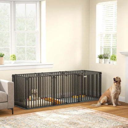 83 Inch Heavy Duty Dog Crate, Extra Large Metal Cage With Mat Dog Cages & Crates at Gallery Canada