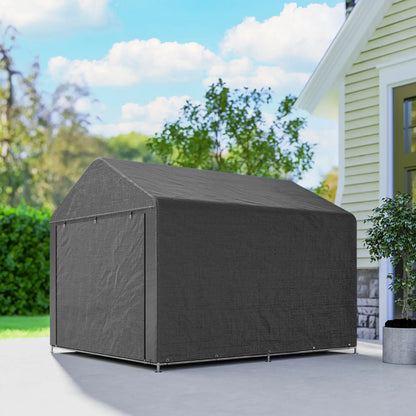 6.6' x 7.8' Portable Shed, Waterproof Bike Tent, Dark Grey Sheds at Gallery Canada