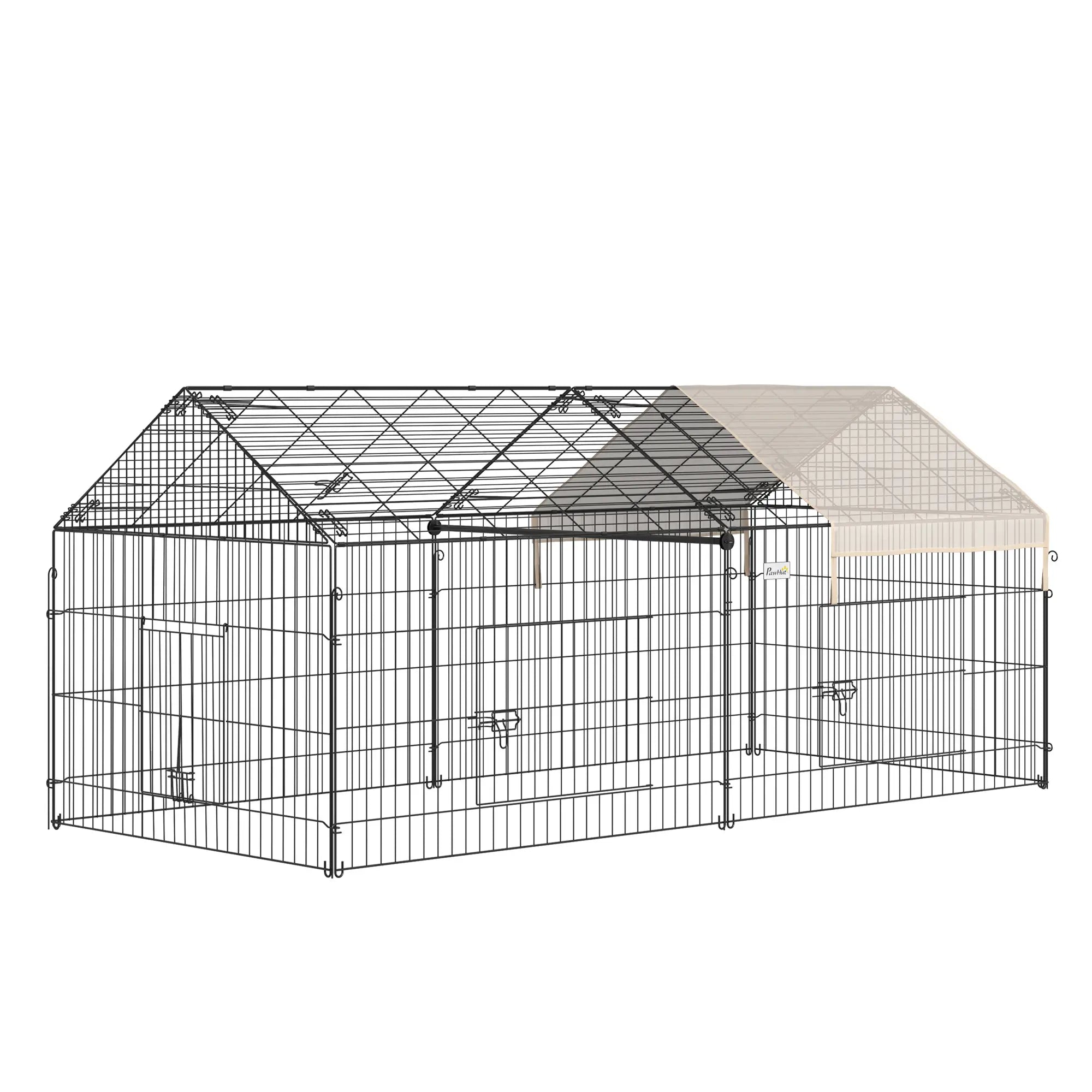 87x41x41-In Catio Rabbit Guinea Pig Cage, Small Animal Enclosure, Beige Houses & Habitats at Gallery Canada