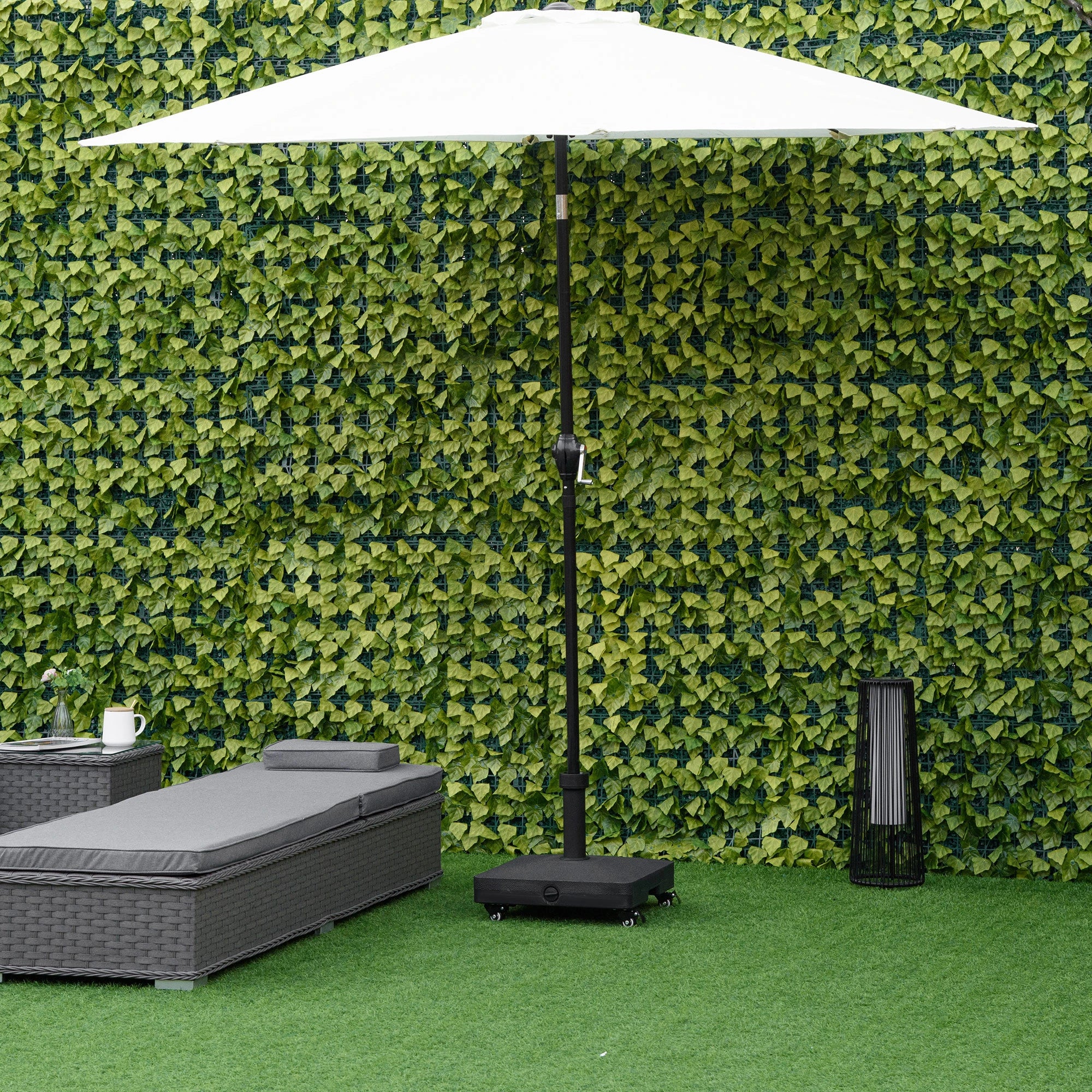 Square Parasol Base, Portable Umbrella Stand, Φ0.75'', Φ1.5'' Poles, Black Umbrella Bases at Gallery Canada