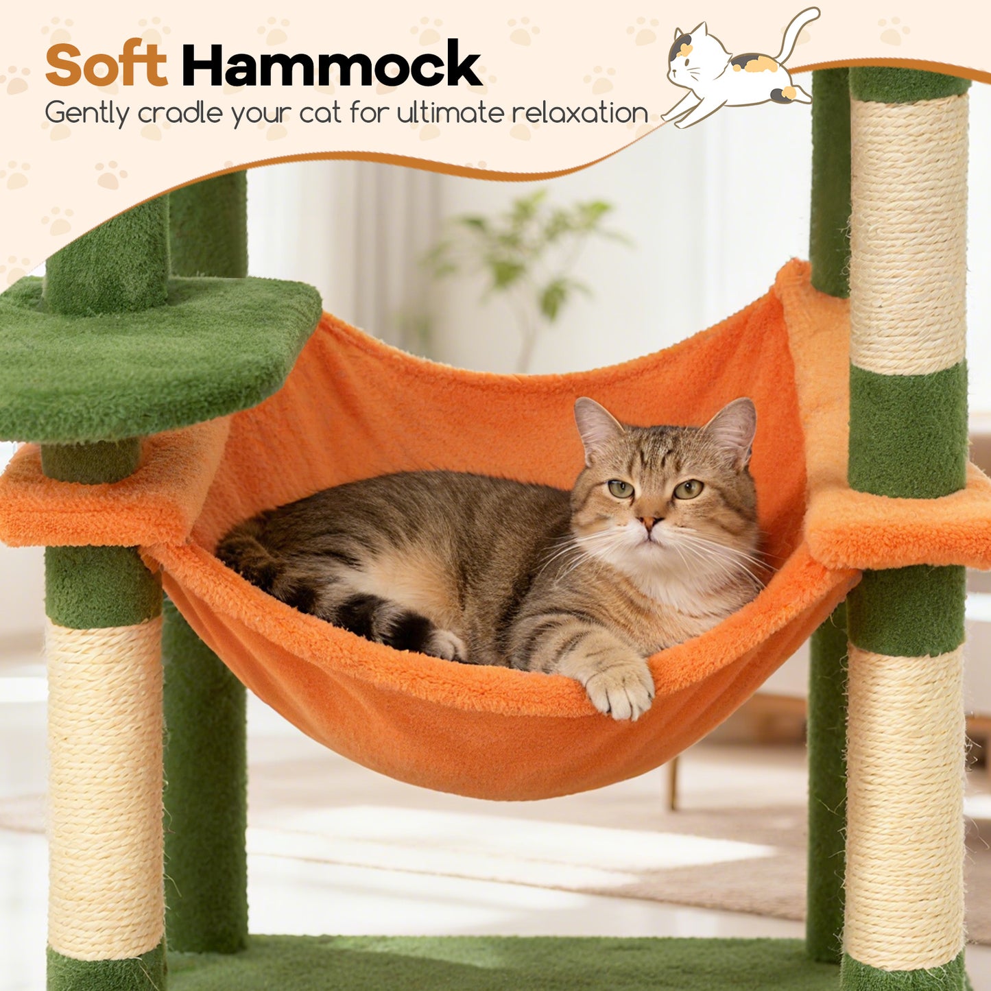 Multi-Level Cat Tree, Modern Cat Tower, Upholstered Perch, 2 Cat Condo, Green Cat Trees Condos & Scratchers at Gallery Canada