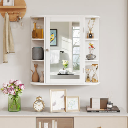 Multipurpose Mount Wall Mirror Bathroom Storage Cabinet, White Wall Cabinets at Gallery Canada