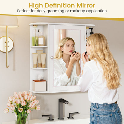 Multipurpose Mount Wall Mirror Bathroom Storage Cabinet, White Wall Cabinets at Gallery Canada