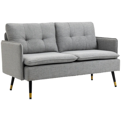 55" Loveseat Sofa, Modern Upholstered Small Couch, Grey 2-Seater Sofas at Gallery Canada